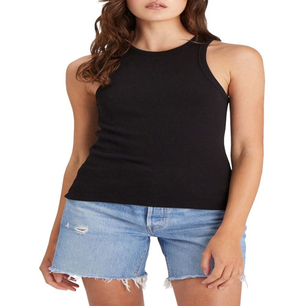 Sanctuary Ribbed Tank Top In Black - XL - Picture 2 of 3